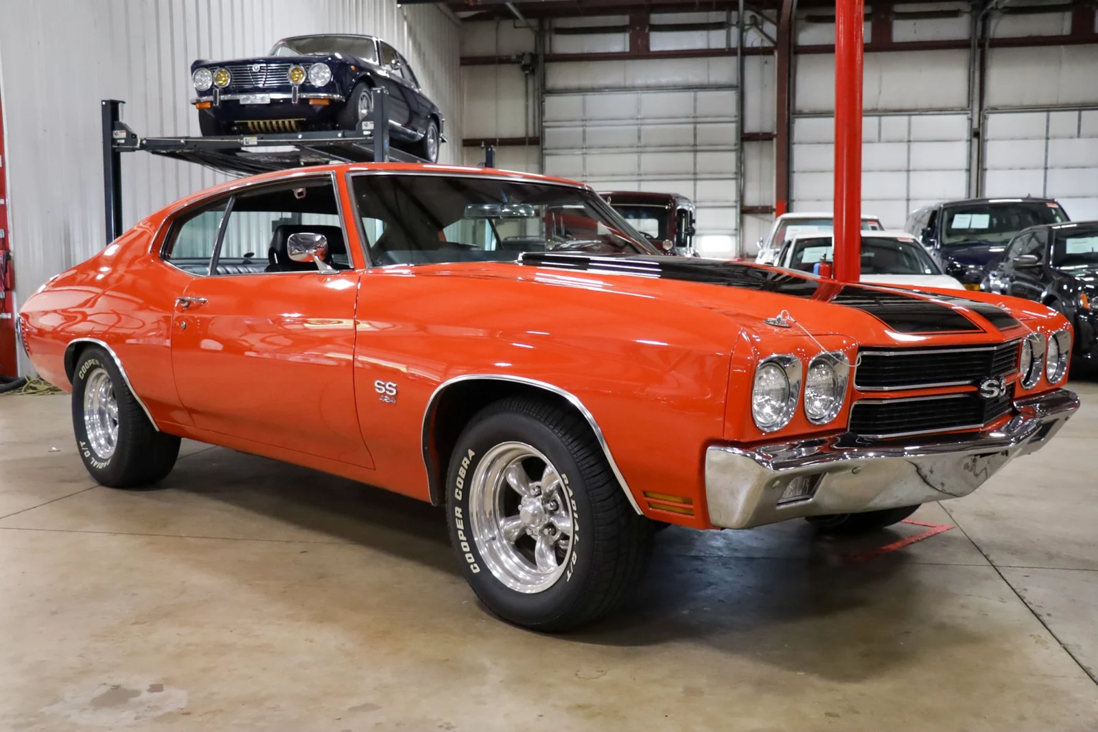 1970 Chevrolet Chevelle SS, stock 2020, front three-quarter view