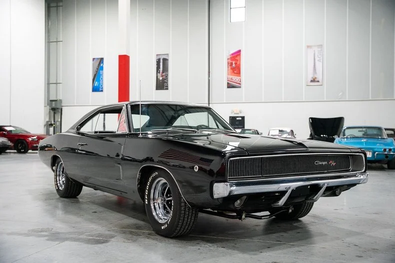1968 Dodge Charger, stock 2036, front three-quarter view